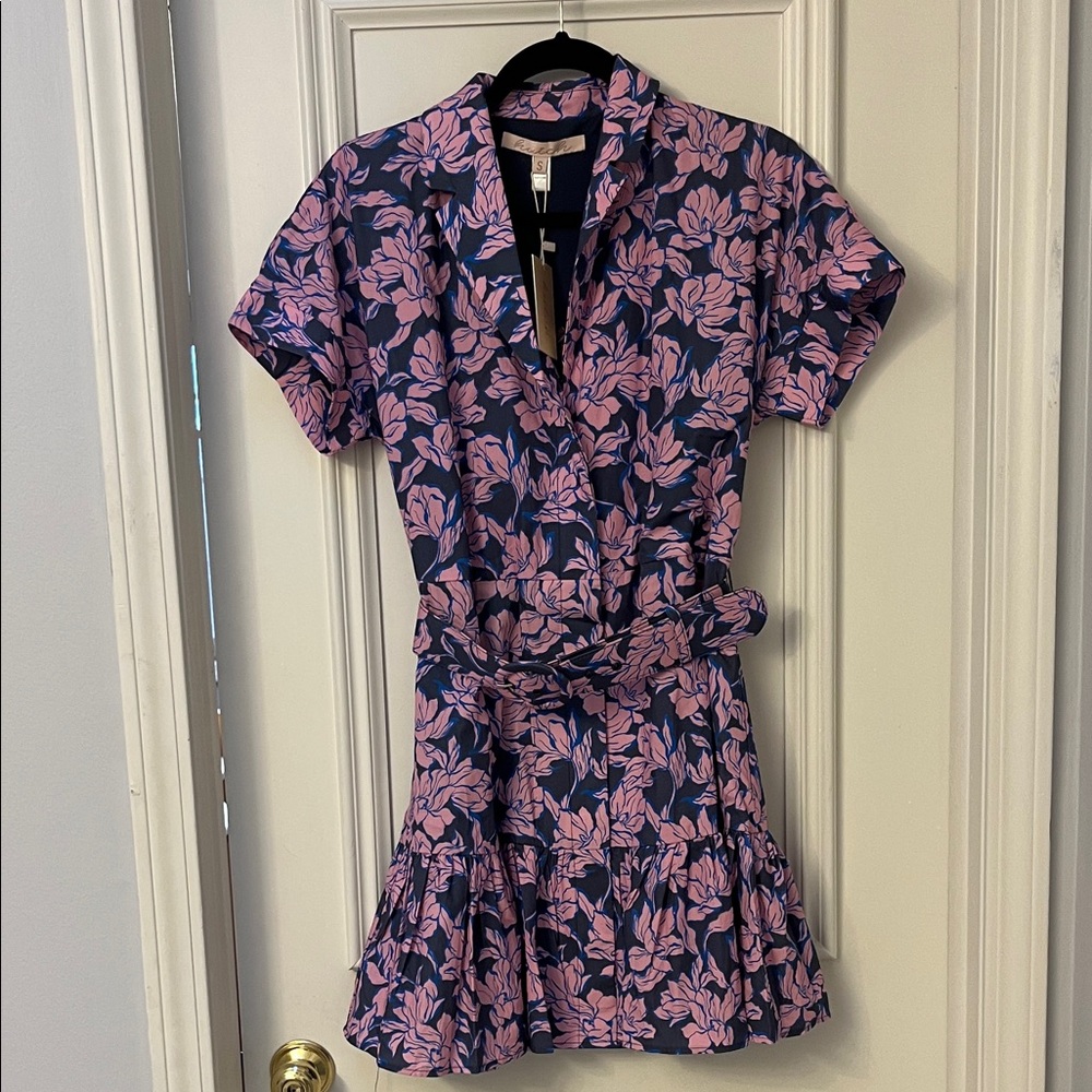Hutch “Carla” Belted Floral Mini Dress